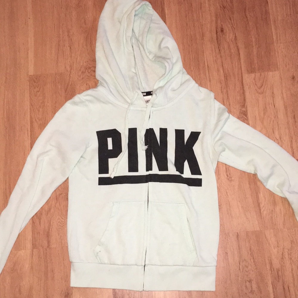 xs mint green/ light blue PINK jacket